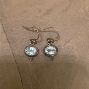 blue gemstone earrings